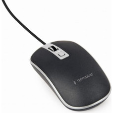 Gembird MOUSE USB OPTICAL BLACK/SILVER/MUS-4B-06-BS GEMBIRD