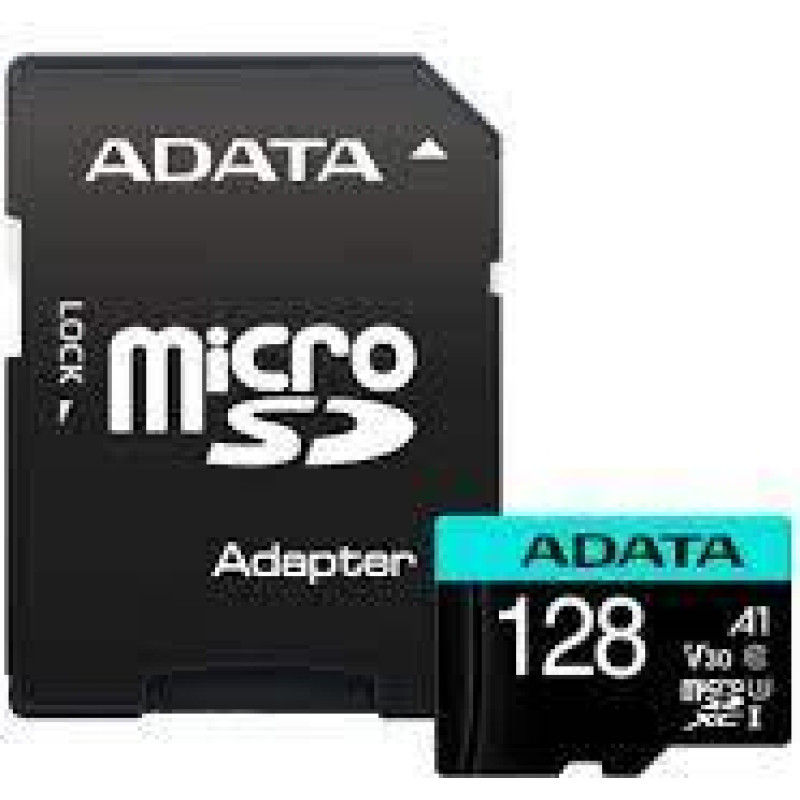 Adata MEMORY MICRO SDXC 128GB W/AD./AUSDX128GUI3V30SA2-RA1 ADATA