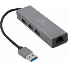 Gembird I/O ADAPTER USB3 TO LAN RJ45/3xUSB3 A-AMU3-LAN-01 GEMBIRD