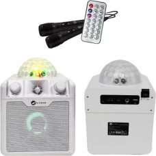 N-Gear Portable Speaker|N-GEAR|DISCO BLOCK 410 WHITE|White|Wireless|Bluetooth|DISCOBLOCK410W