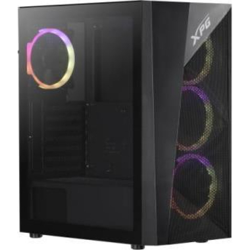 Adata Case|ADATA|XPG LANDER 500|MidiTower|Case product features Transparent panel|Not included|ATX|MicroATX|MiniITX|Colour Black|LANDER5004A-BKCWW