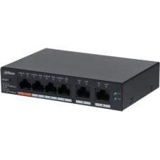 Dahua Switch|DAHUA|CS4006-4GT-60|Type L2|Desktop/pedestal|PoE ports 4|60 Watts|DH-CS4006-4GT-60