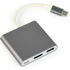 Gembird I/O ADAPTER USB-C TO HDMI/USB3/USB-C A-CM-HDMIF-02-SG GEMBIRD