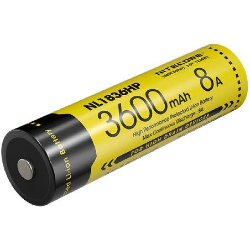 Nitecore BATTERY RECH. LI-ION 3.6V/NL1836HP(3600MAH) NITECORE