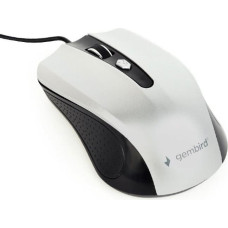 Gembird MOUSE USB OPTICAL BLACK/SILVER/MUS-4B-01-BS GEMBIRD