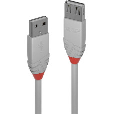 Lindy CABLE USB2 TYPE A 2M/ANTHRA 36713 LINDY