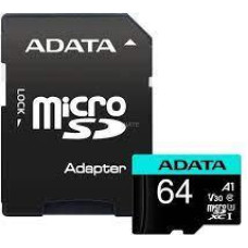 Adata MEMORY MICRO SDXC 64GB W/ADAP./AUSDX64GUI3V30SA2-RA1 ADATA