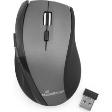 Mediarange MOUSE USB OPTICAL WRL/BLACK/GREY MROS203 MEDIARANGE