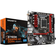 Gigabyte Mainboard|GIGABYTE|Intel B760 Express|LGA1700|Micro-ATX|Memory DDR4|Memory slots 2|1xPCI-Express 3.0 1x|1xPCI-Express 4.0 16x|2xM.2|1x15pin D-sub|1xHDMI|1xDisplayPort|2xUSB 2.0|3xUSB 3.2|1xUSB-C|1xPS/2|B760MGAMINGACDDR41.1