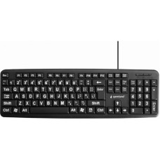 Gembird KEYBOARD STANDART USB ENG BIG/LETT. BLACK KB-US-103 GEMBIRD