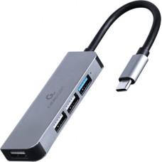 Gembird I/O HUB USB-C 4PORT/UHB-CM-U3P1U2P3-01 GEMBIRD