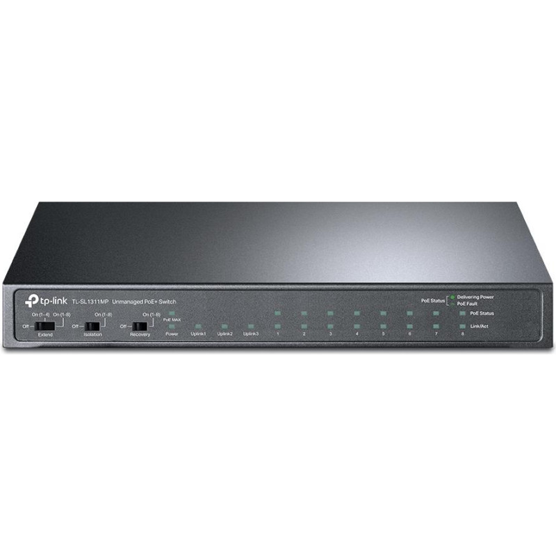 Tp-Link Switch|TP-LINK|TL-SL1311MP|1x10Base-T / 100Base-TX|PoE+ ports 8|124 Watts|TL-SL1311MP