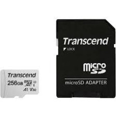 Transcend MEMORY MICRO SDXC 256GB W/ADAP/C10 TS256GUSD300S-A TRANSCEND