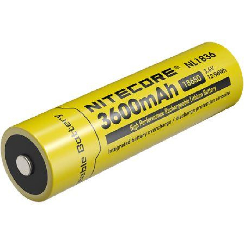 Nitecore BATTERY RECH. LI-ION 3.6V/NL1836(3600MAH) NITECORE