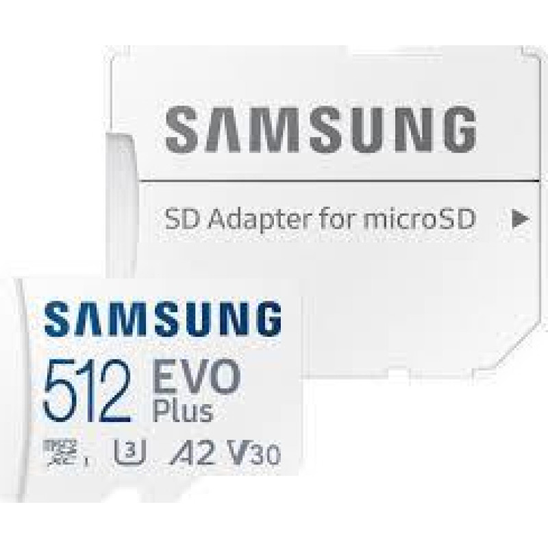 Samsung MEMORY MICRO SDXC EVO+ 512GB/V30 W/A MB-MC512SA/EU SAMSUNG