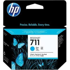 HP INK CARTRIDGE CYAN NO.711/3-PACK 29ML CZ134A HP