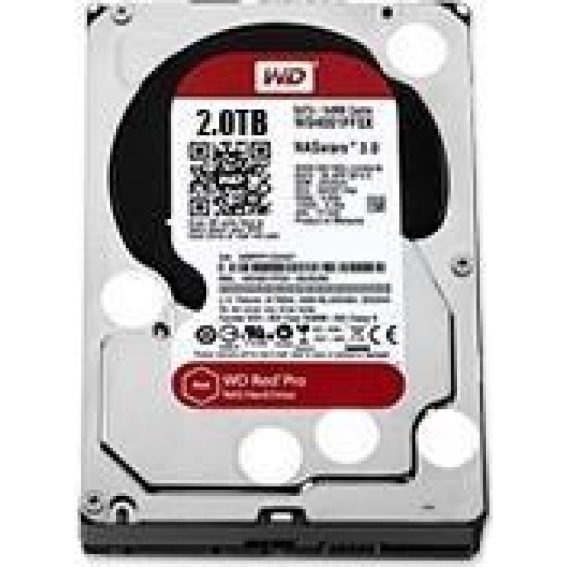 Western Digital HDD|WESTERN DIGITAL|Red Pro|2TB|SATA 3.0|64 MB|7200 rpm|3,5