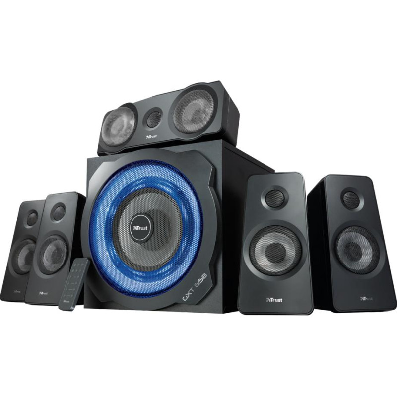 Trust Speaker|TRUST|P.M.P.O. 180 Watts|3xStereo jack 3.5mm|Black|21738