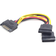 Gembird CABLE POWER SPLITTER SATA/0.15M CC-SATAM2F-01 GEMBIRD