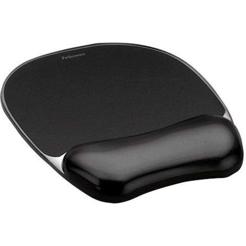 Fellowes MOUSE PAD CRYSTAL GEL/BLACK 9112101 FELLOWES