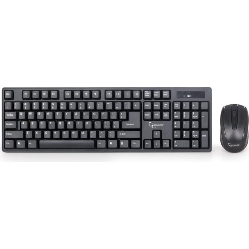 Gembird KEYBOARD +MOUSE WRL ENG/DESKTOP KBS-W-01 GEMBIRD