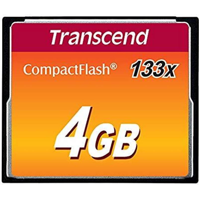 Transcend MEMORY COMPACT FLASH 4GB/SLC TS4GCF133 TRANSCEND