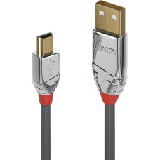 Lindy CABLE USB2 A TO MINI-B 1M/CROMO 36631 LINDY