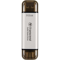 Transcend External SSD|TRANSCEND|ESD310|512GB|USB-C|USB|3D NAND|Write speed 900 MBytes/sec|Read speed 1050 MBytes/sec|TS512GESD310S