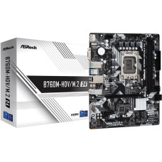 Asrock Mainboard|ASROCK|Intel B760 Express|LGA1700|Micro-ATX|Memory DDR4|Memory slots 2|2xPCI-Express 3.0 1x|1xPCI-Express 4.0 16x|2xM.2|1x15pin D-sub|1xHDMI|1xDisplayPort|2xUSB 2.0|3xUSB 3.2|1xUSB-C|1xPS/2|1xRJ45|3xAudio port|B760M-HDV/M.2D4