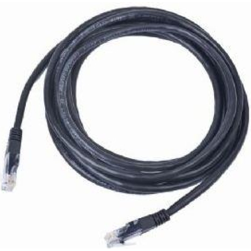 Gembird PATCH CABLE CAT5E UTP 1M/BLACK PP12-1M/BK GEMBIRD