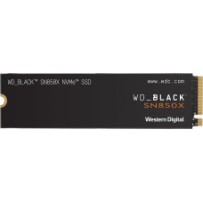 Western Digital SSD|WESTERN DIGITAL|Black SN850X|1TB|M.2|PCIE|NVMe|Write speed 6300 MBytes/sec|Read speed 7300 MBytes/sec|2.38mm|TBW 600 TB|WDS100T2X0E