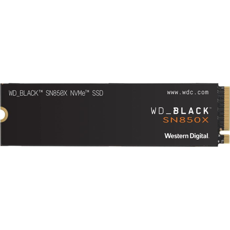 Western Digital SSD|WESTERN DIGITAL|Black SN850X|1TB|M.2|PCIE|NVMe|Write speed 6300 MBytes/sec|Read speed 7300 MBytes/sec|2.38mm|TBW 600 TB|WDS100T2X0E