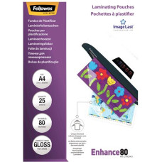 Fellowes LAMINATOR POUCH IMAGELAST/A4 80 25PCS 5396205 FELLOWES