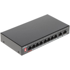 Dahua Switch|DAHUA|PFS3010-8GT-96|Desktop/pedestal|Rack|8x10Base-T / 100Base-TX / 1000Base-T|PoE ports 8|96 Watts|DH-PFS3010-8GT-96-V2