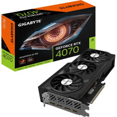 Gigabyte Graphics Card|GIGABYTE|NVIDIA GeForce RTX 4070|12 GB|GDDR6X|192 bit|PCIE 4.0 16x|Dual Slot Fansink|1xHDMI|3xDisplayPort|GV-N4070WF3OC-12GD