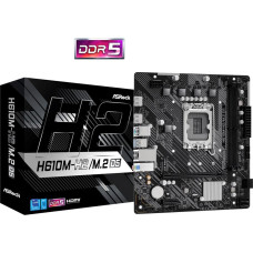 Asrock Mainboard|ASROCK|Intel H610|LGA1700|Micro-ATX|Memory DDR5|Memory slots 2|1xPCI-Express 3.0 1x|1xPCI-Express 4.0 16x|1xM.2|2xHDMI|4xUSB 2.0|2xUSB 3.2|1xPS/2|1xRJ45|3xAudio port|H610M-H2/M.2D5