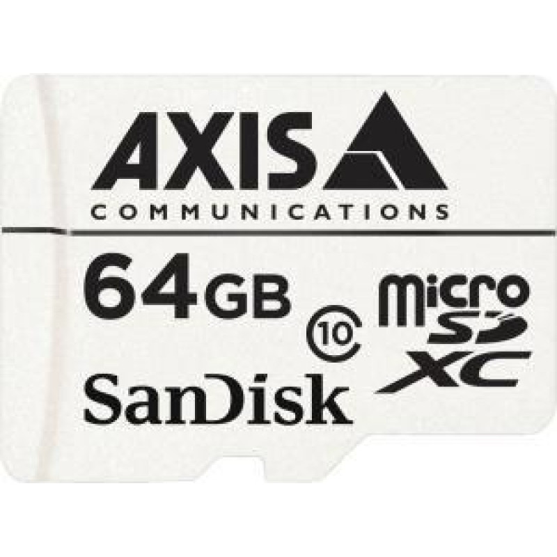 Axis MEMORY MICRO SDXC 64GB 10PCS//SURV. W/ADAPTER 5801-961 AXIS