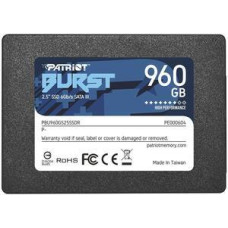 Patriot SSD|PATRIOT|Burst Elite|960GB|SATA 3.0|3D NAND|Write speed 320 MBytes/sec|Read speed 450 MBytes/sec|2,5