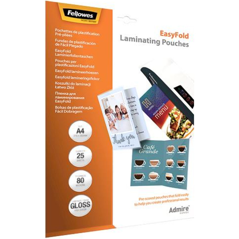 Fellowes LAMINATING POUCH A4/25PCS 5601901 FELLOWES