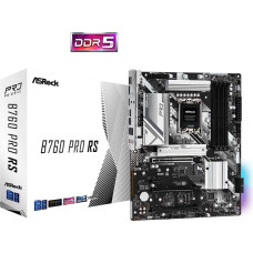 Asrock Mainboard|ASROCK|Intel B760 Express|LGA1700|ATX|Memory DDR5|Memory slots 4|1xPCI-Express 3.0 1x|1xPCI-Express 3.0 16x|1xPCI-Express 4.0 16x|1xPCI-Express 5.0 16x|3xM.2|1xHDMI|1xDisplayPort|2xUSB 2.0|5xUSB 3.2|1xUSB-C|1xRJ45|3xAudio port|B760PRORS