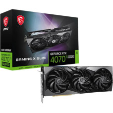 MSI Graphics Card|MSI|NVIDIA GeForce RTX 4070 Ti SUPER|16 GB|GDDR6X|256 bit|PCIE 4.0 16x|1xHDMI|3xDisplayPort|4070TISUP16GGAMXSLIM