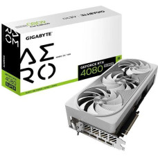 Gigabyte Graphics Card|GIGABYTE|NVIDIA GeForce RTX 4080 SUPER|16 GB|GDDR6X|256 bit|PCIE 4.0 16x|GPU 2595 MHz|Triple slot Fansink|1xHDMI|3xDisplayPort|GV-N408SAEROOC-16GD