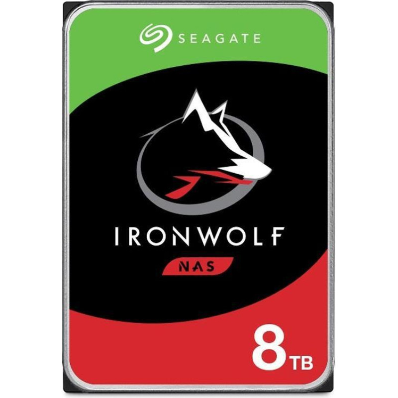 Seagate HDD|SEAGATE|IronWolf|8TB|SATA 3.0|256 MB|7200 rpm|Discs/Heads 5/10|3,5