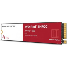 Western Digital SSD|WESTERN DIGITAL|Red SN700|4TB|M.2|NVMe|Write speed 3100 MBytes/sec|Read speed 3400 MBytes/sec|TBW 5100 TB|WDS400T1R0C