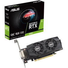 Asus Graphics Card|ASUS|NVIDIA GeForce RTX 3050|6 GB|GDDR6|96 bit|Dual Slot Fansink|1xDVI-D|1xHDMI|1xDisplayPort|RTX3050-O6G-LP-BRK