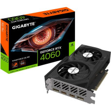 Gigabyte Graphics Card|GIGABYTE|NVIDIA GeForce RTX 4060|8 GB|GDDR6|128 bit|PCIE 4.0 16x|Dual Slot Fansink|2xHDMI|2xDisplayPort|GV-N4060WF2OC-8GD