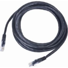 Gembird PATCH CABLE CAT5E UTP 5M/BLACK PP12-5M/BK GEMBIRD