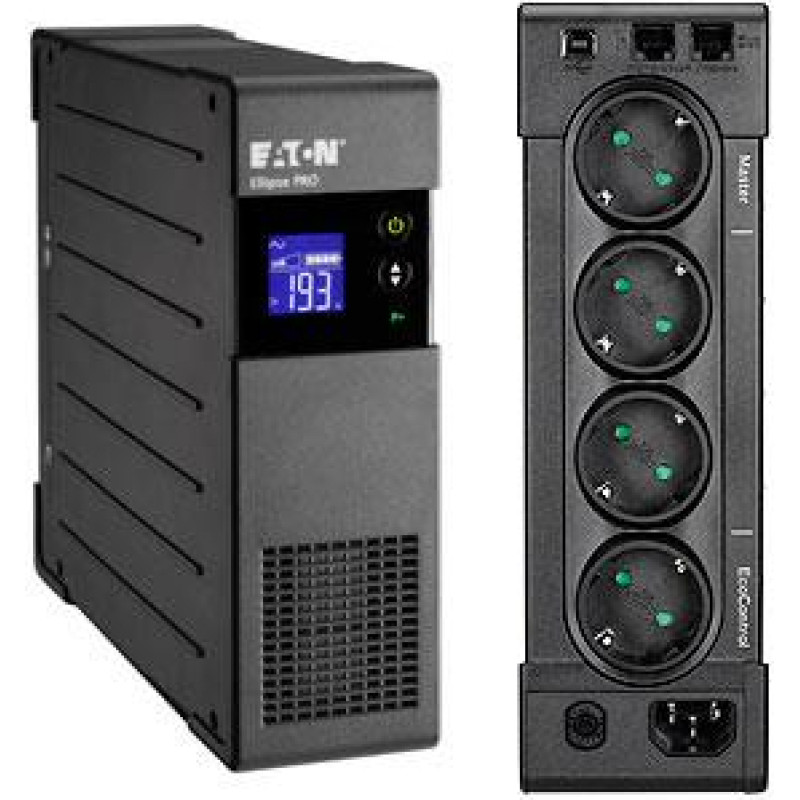 Eaton UPS|EATON|400 Watts|650 VA|LineInteractive|Desktop/pedestal|Rack|ELP650DIN