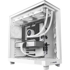 Nzxt Case|NZXT|H6 Flow|MidiTower|Not included|ATX|MicroATX|MiniITX|Colour White|CC-H61FW-01