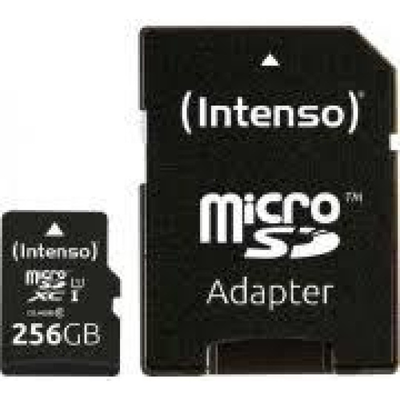 Intenso MEMORY MICRO SDXC 256GB UHS-I/W/ADAPTER 3423492 INTENSO